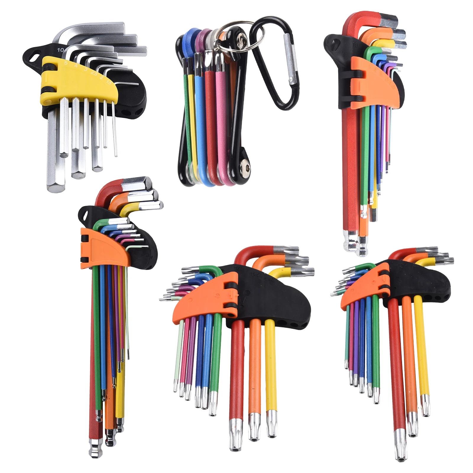 Efficient Double End Design Wrench Hex Key Set Versatility And Convenience Short Hex Key Set Multifunctional Design