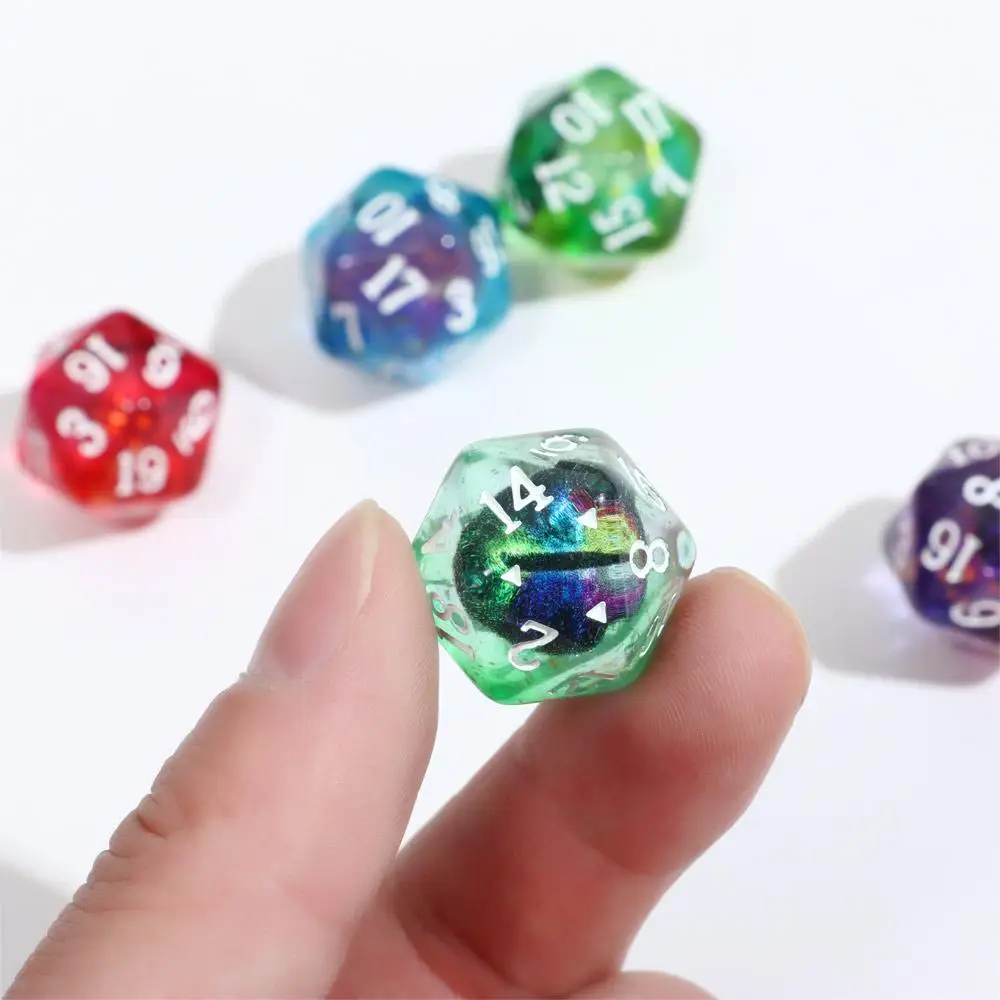 New Dragon Eye Dice Resin Crafts Polyhedral Crystal Longan Dice Home Decor Ornaments Tarot Game Party Toys Desktop Entertainment