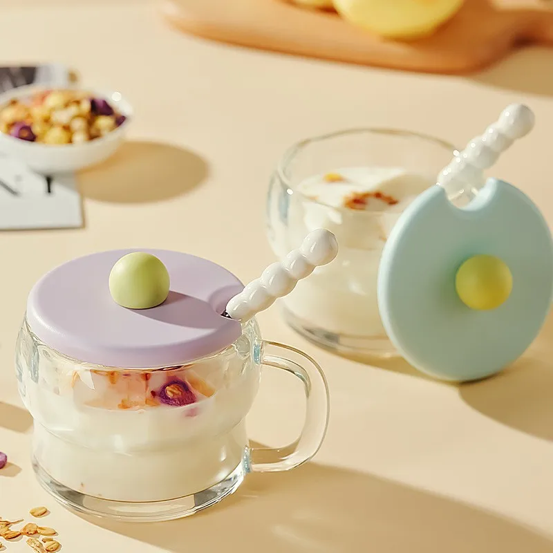 

Transparent Cup High Value Glass Soy Milk Yogurt Cup