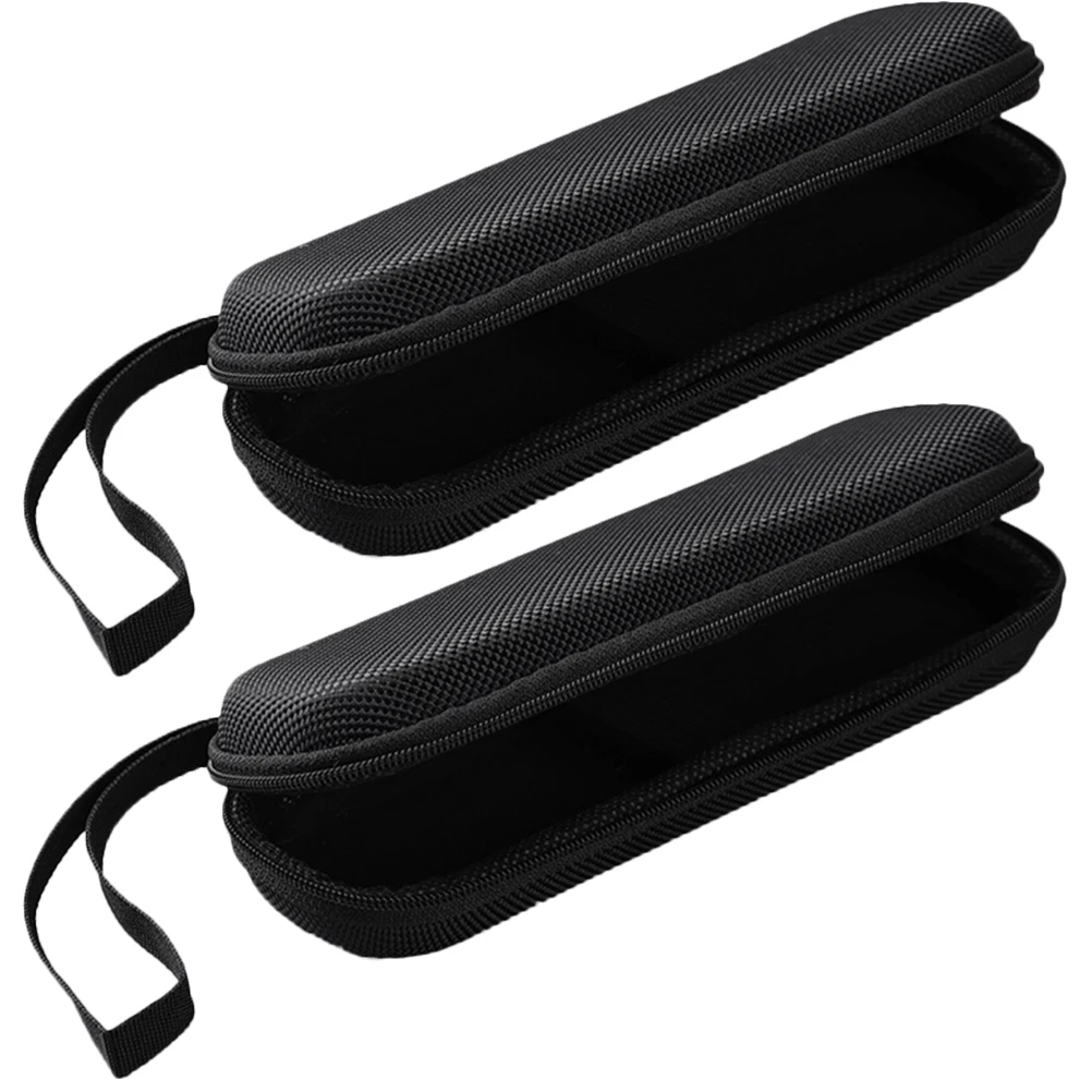 

2Pcs Black Headphone Data Cable Storage Bag Small Earphone ganizer Mp4 Travel Accessories Case Portable EVA Material Durability