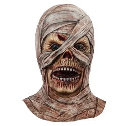 Cover Masque Halloween Horror Party Zombie Mummy Cos Props Egypt Mummy Headcover Cosplays Latex Horror Masque