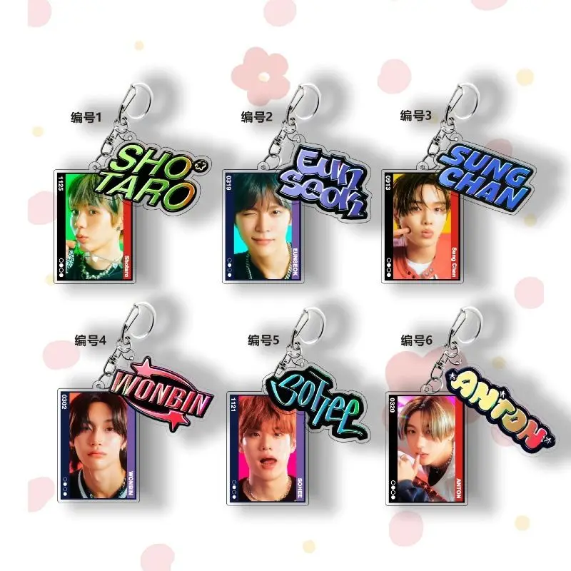 

Kpop RIIZE Keychain Acrylic Doll Pendant Keyring SHOTARO EUNSEOK SUNGCHAN ANTON Bag Pendant Accessories Gift Fans Collection