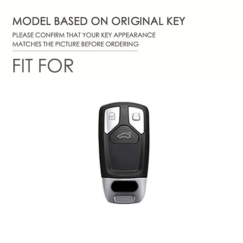 Für Audi A4 B9 A5 A6 8S 8W Q5 Q7 4M S4 S5 S7 TT TTS TFSI RS Schutz-Schlüsselgehäuse aus Legierung Autoschlüssel-Abdeckung Schlüsselhülle – Detail 1