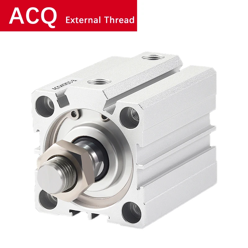 

ACQ12/16/20/25/32/40-10-20-25-30-40-50-60-B Pneumatic Thin Cylinder Piston Compact Air Double Acting Cylinders External Thread