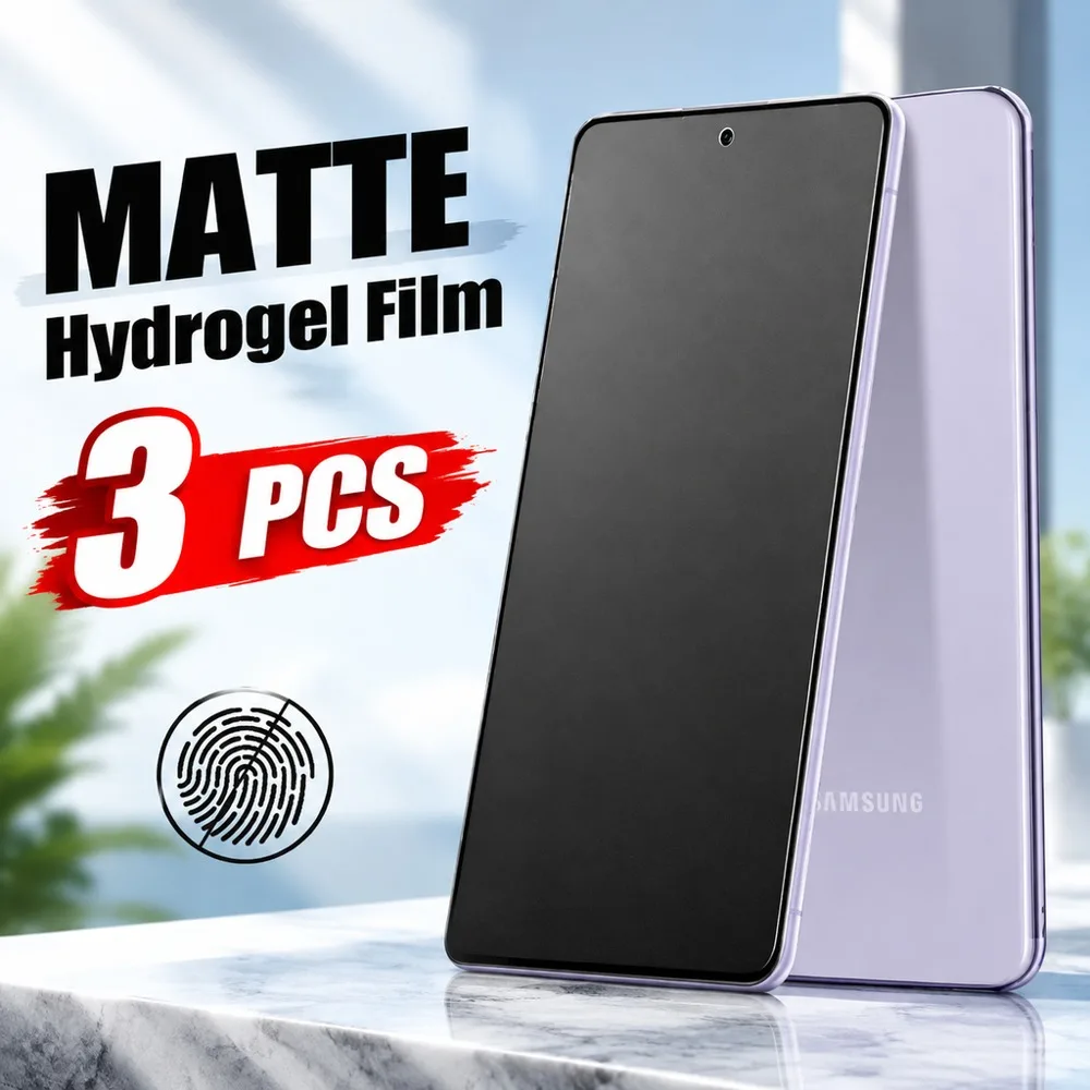 3PCS Matte Hydrogel Film For Samsung Galaxy A51 A52 A52s 5G A53 5G Anti Glare Screen Protector For Samsung Galaxy A54 A55 A56