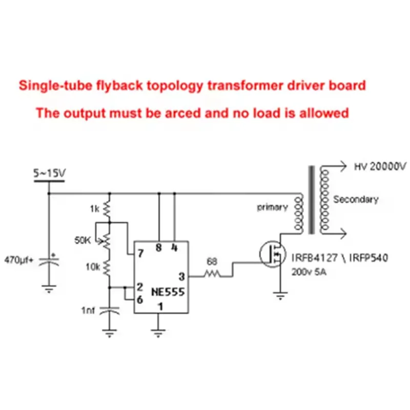 Transformador de alto voltaje y alta frecuencia ABJI-20KV, generador negativo, purificador de humos, placa controladora inversora, bobina de encendido