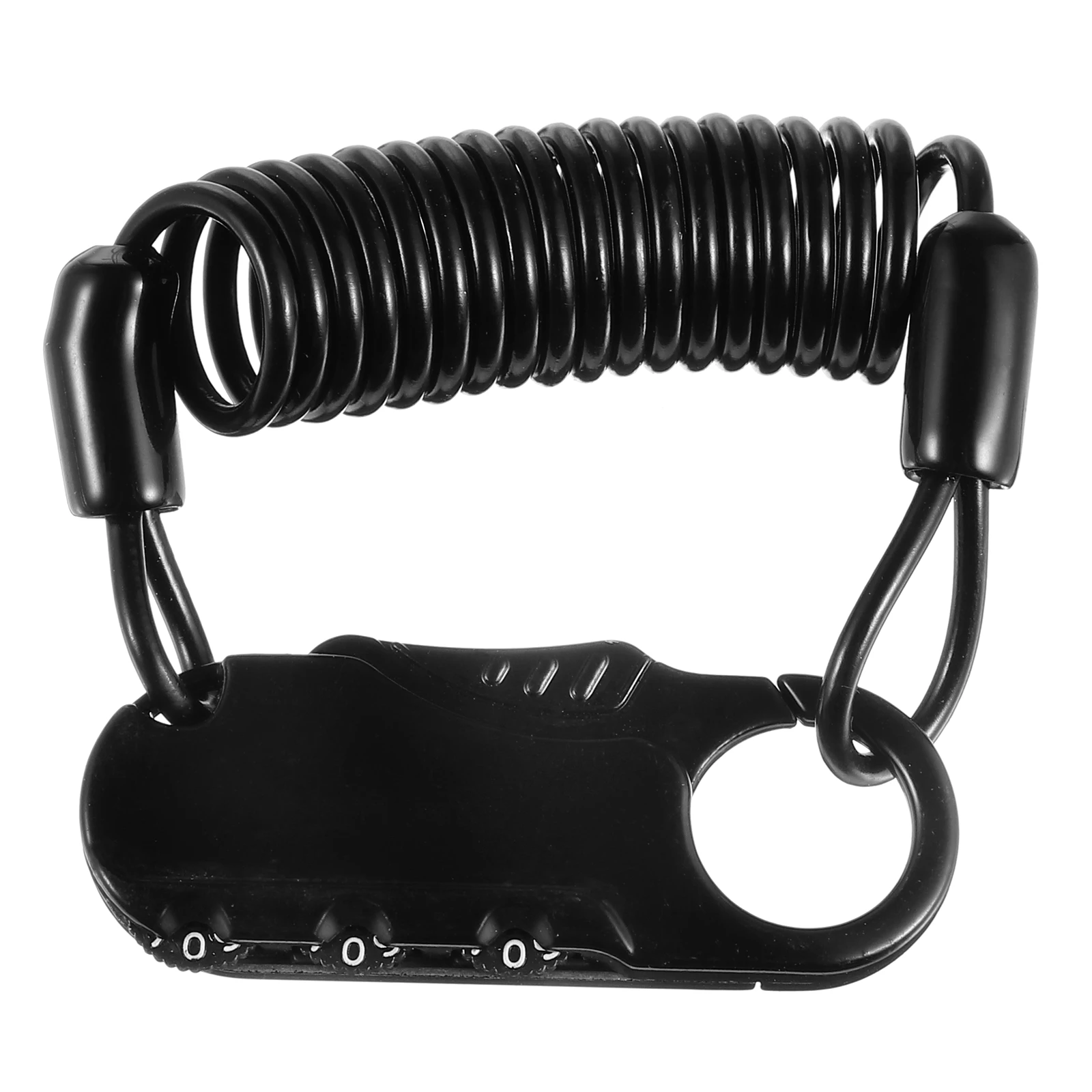 

Zinc Alloy Weatherproof 3 Digits Password Bike Cable Black Small Size Motorcycle Anti-theft Combination Lock