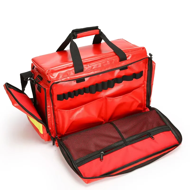 PVC First Aid Medical Kit, Water Resistant Accessory Backpack, First Aid Bag Empty For Outdoor, Emergency Bag - view 5