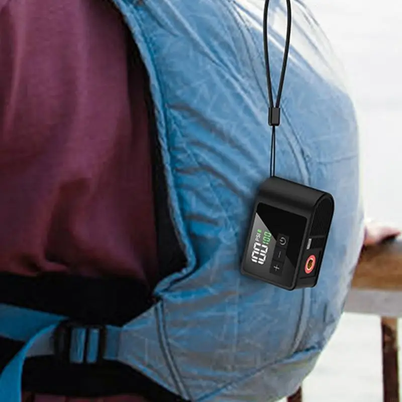 

Легкий переносной воздушный компрессор ABS для велосипедов, функция автоматической остановки, адаптеры ЖК-дисплея H9EE