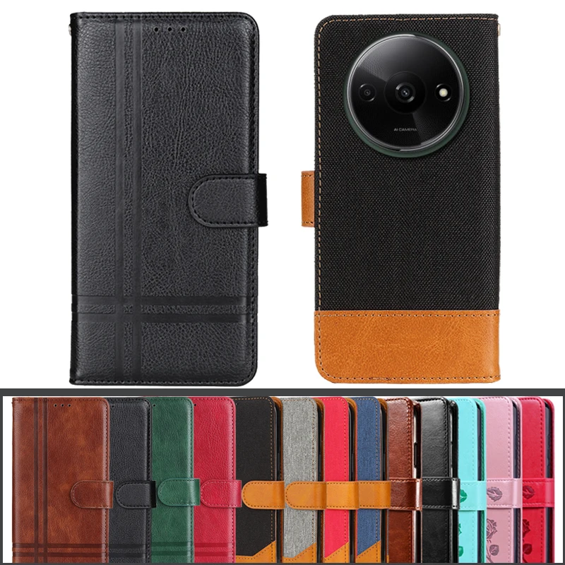 Case For Xiaomi Poco C61 Wallet Flip Leather Phone Global Cover Book Etui Poco C61 Case Poco C61 Xiaomi Poco C61 C 61 2312BPC51H