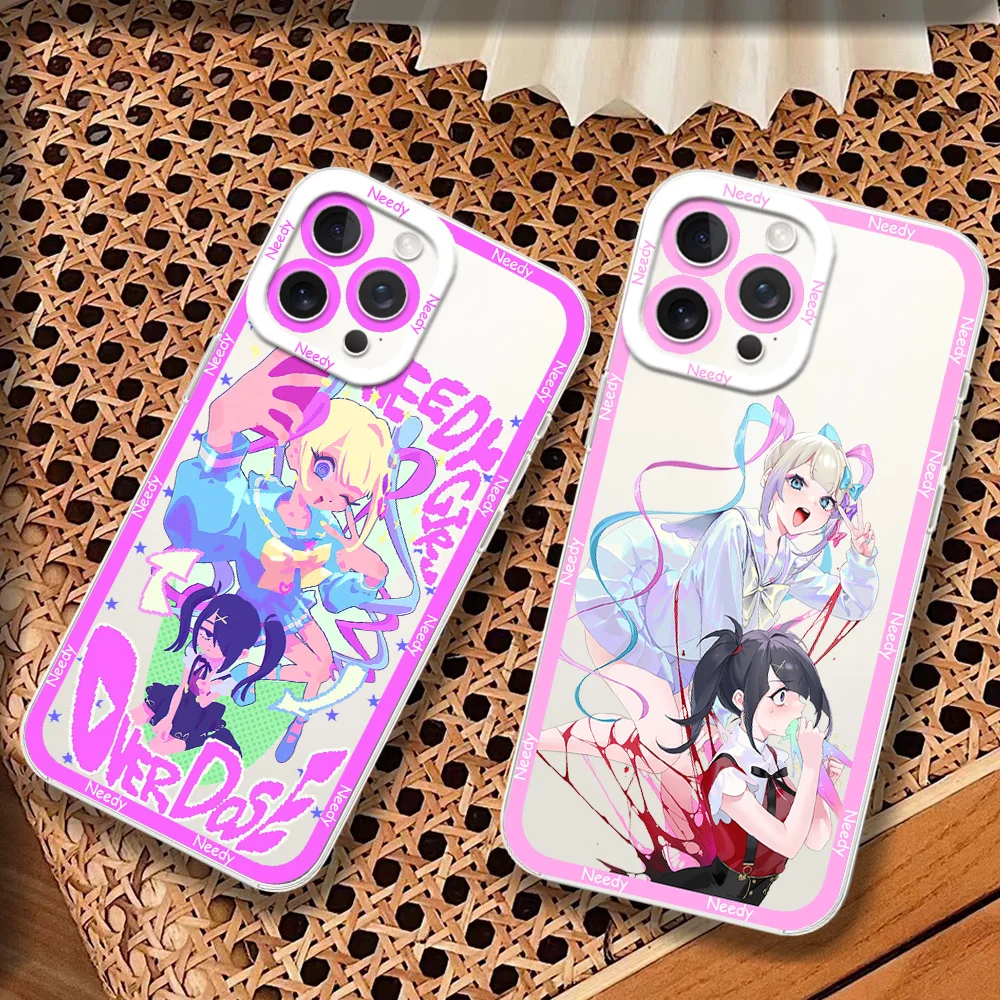 game Needy S-Streamer Overload phone case For Samsung Galaxy S 26 25 S24 A57 A54 Ultra Plus FE Transparent Shell