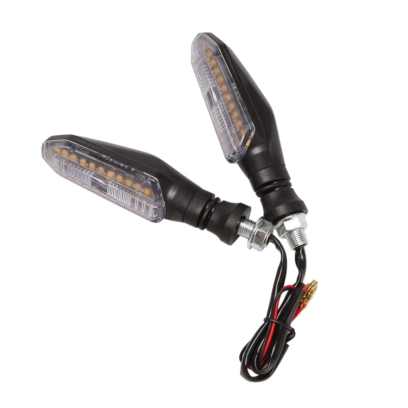 Lampu sein LED dinamis untuk sepeda motor, lampu indikator sinyal belok dinamis untuk Honda CB250 Kawasaki Yamaha Suzuki 2 buah