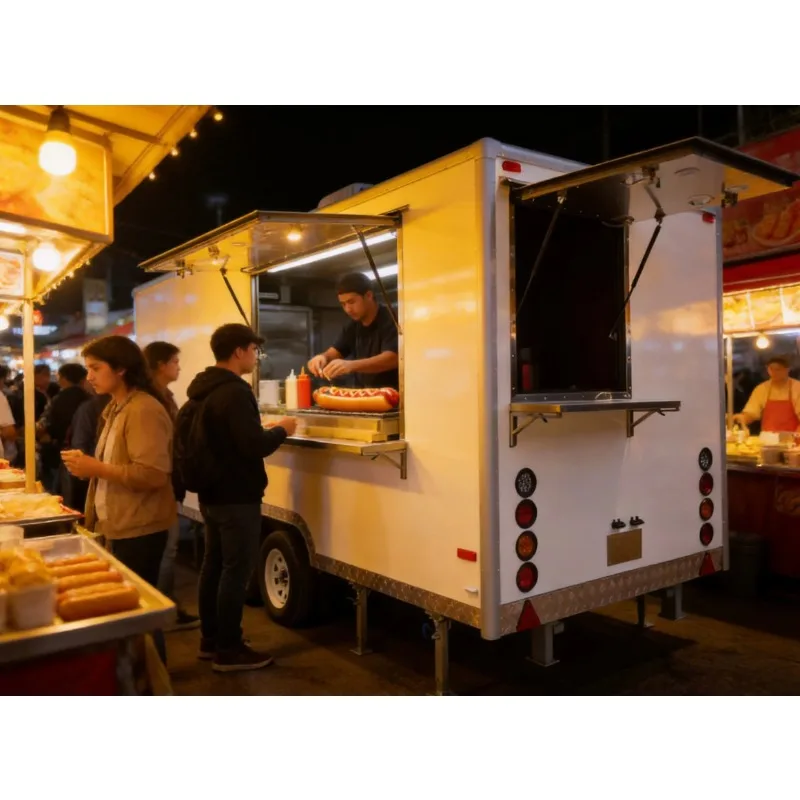 Multifunctional Coffee Food Trailer Food Cart Ice Cream Mini Catering Food Truck USA Standard Professional CE and DOT Approved