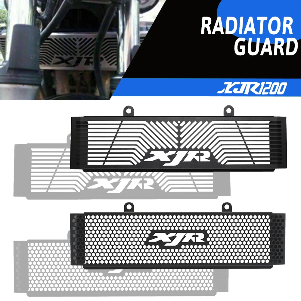 

For YAMAHA XJR400 XJR400R 1993-2010 XJR 1300 1200 1998-2018Motorcycle Aluminum Radiator Grille Cover Guard & Oil Cooler guard