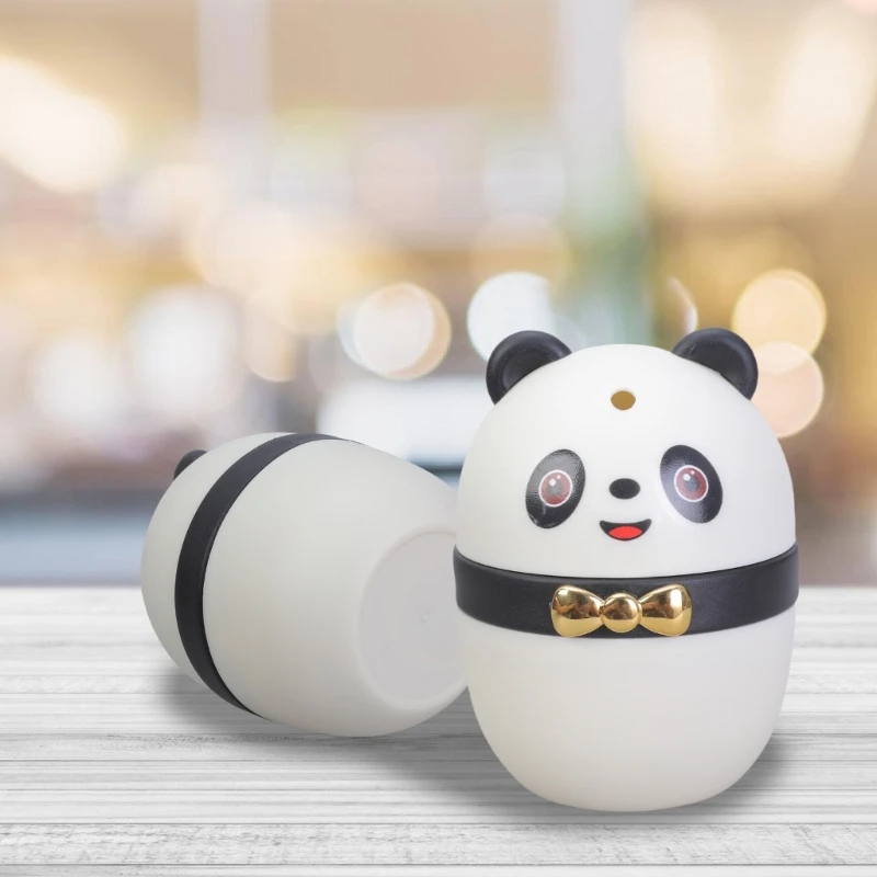 Boîte à dents Panda pratique avec base stable pour les décors maison du restaurant