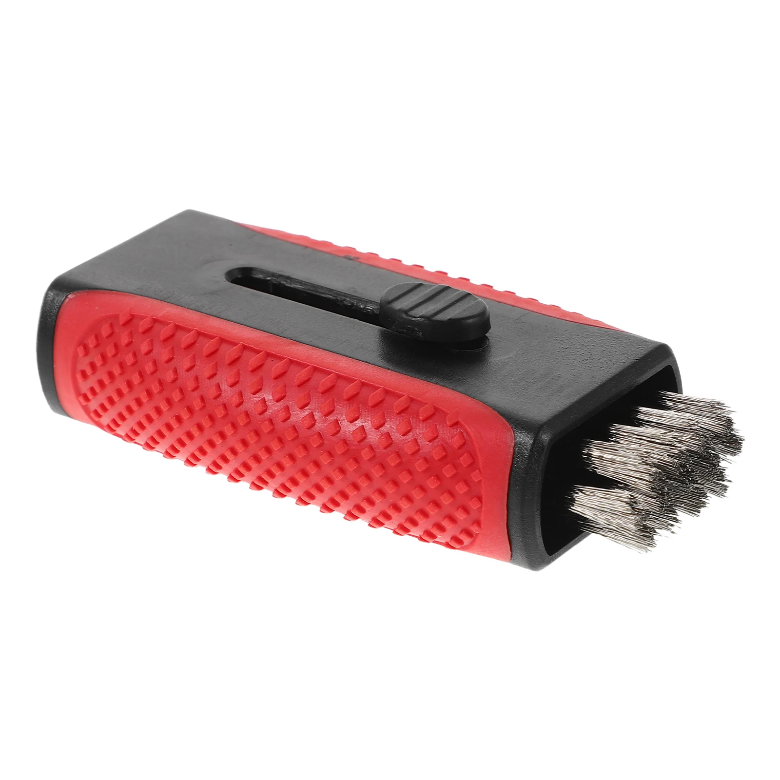 

1pc Double-Sided Brush For Clubs Retractable Handle With Soft Stiff Bristles Groove Cleaner Lightweight Club Face Scrubber Golf