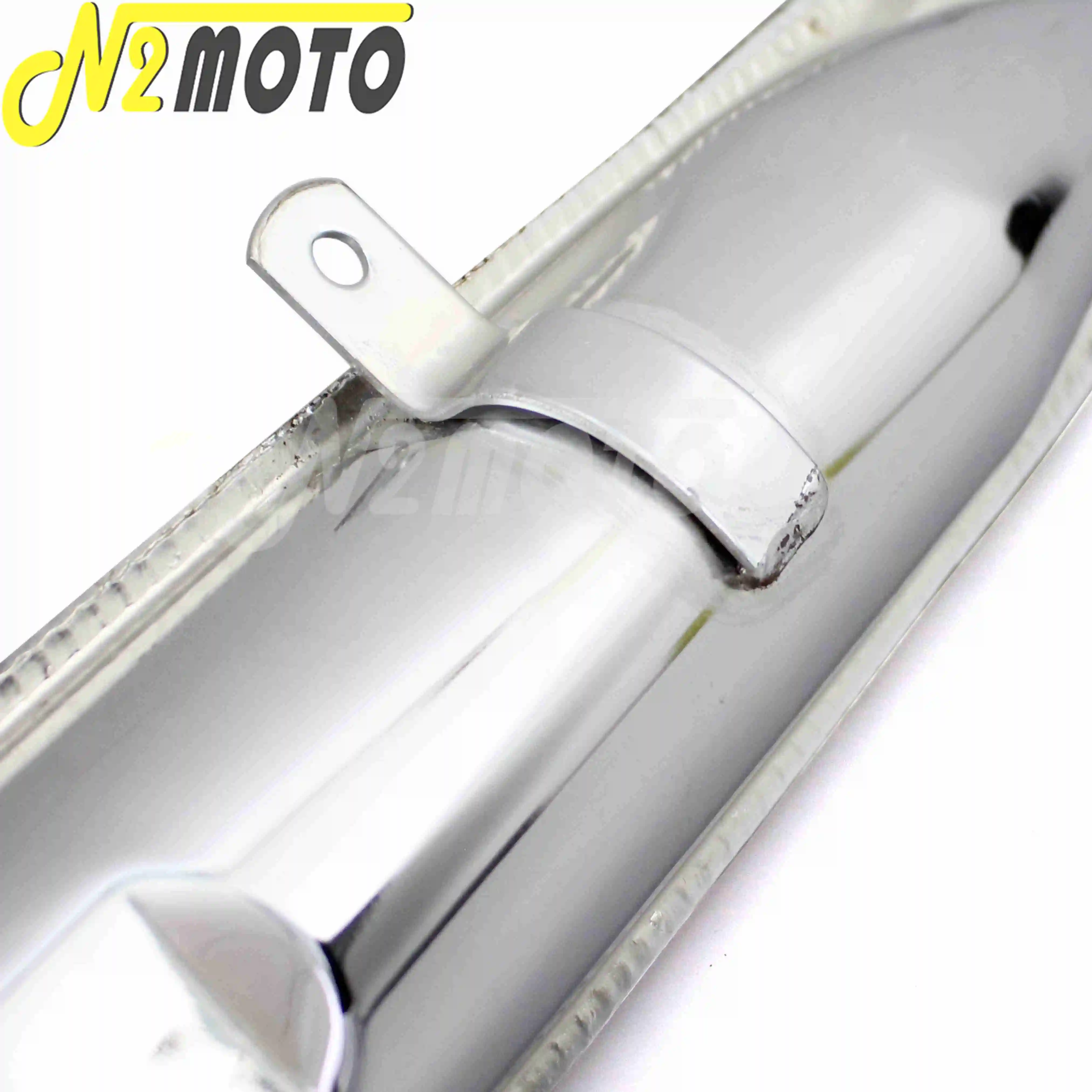 1 Pair Chrome Fishtail Exhaust Muffler 24HP 32HP Engine Part Case for BMW Ural K750 M1 M72 R71 R12 Dnepr MT12