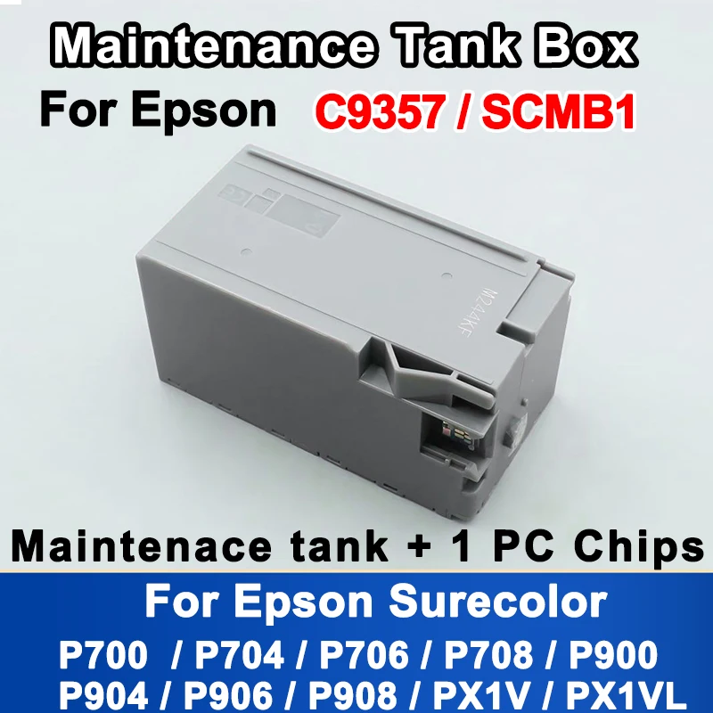 

SCMB1 C9357 Maintenance Thank Box For Epson Surecolor P700 P704 P706 P708 P900 P904 P906 P908 PX1V PX1VL Printer Waste Ink Box