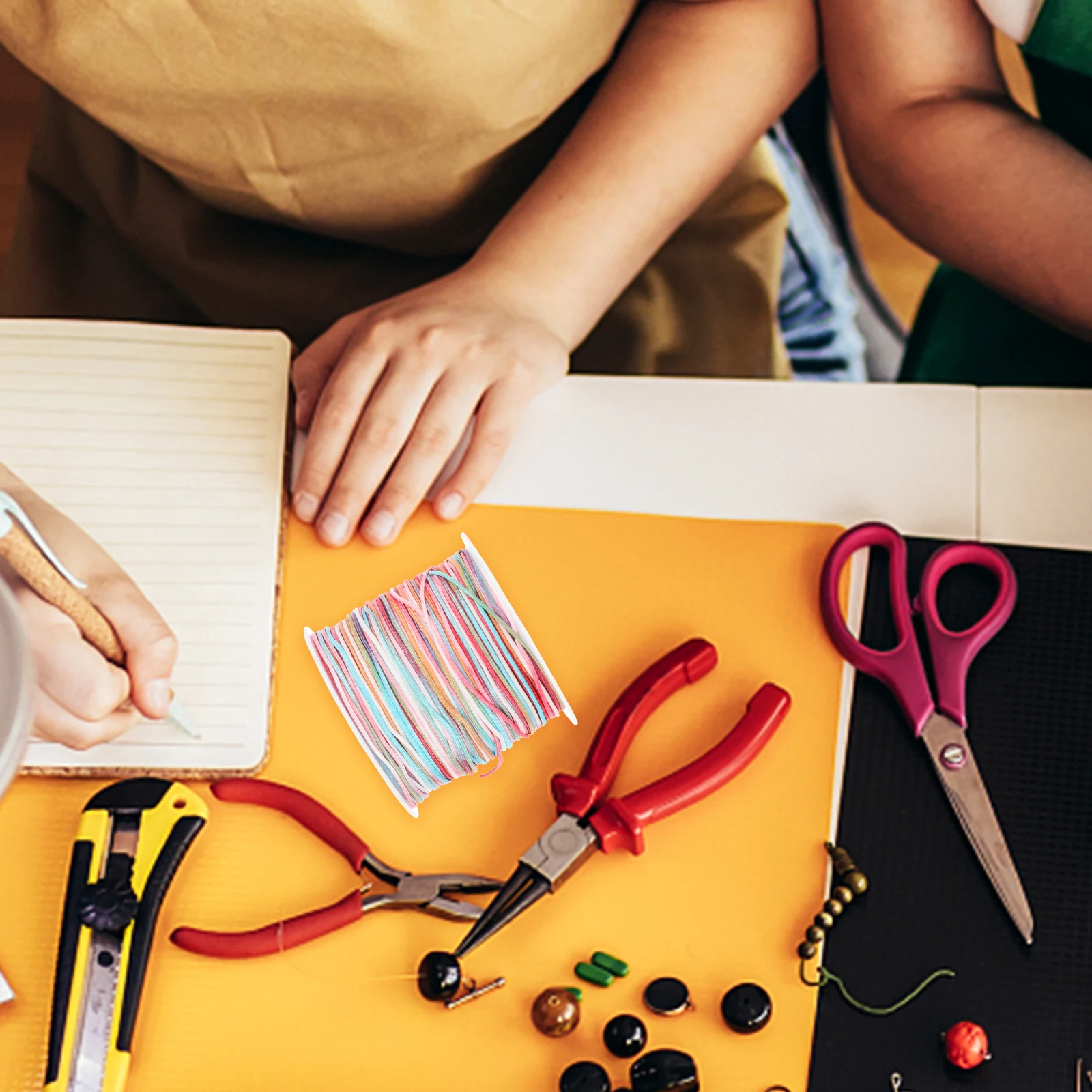 

Colorful Woven Rope Bracelet Making Cord Chinlon Material DIY Jewelry Crafting Gift Packing Decorative Braided