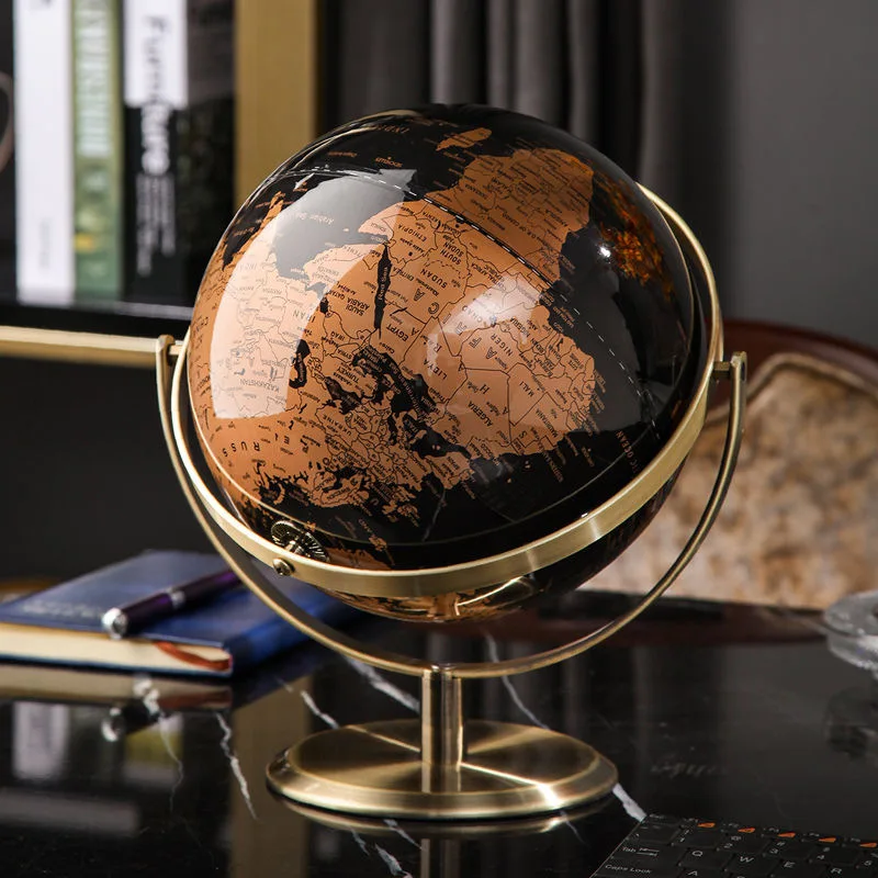 

Modern light luxury high-end globe decoration wine cabinet office study desktop porch living room home soft decoration