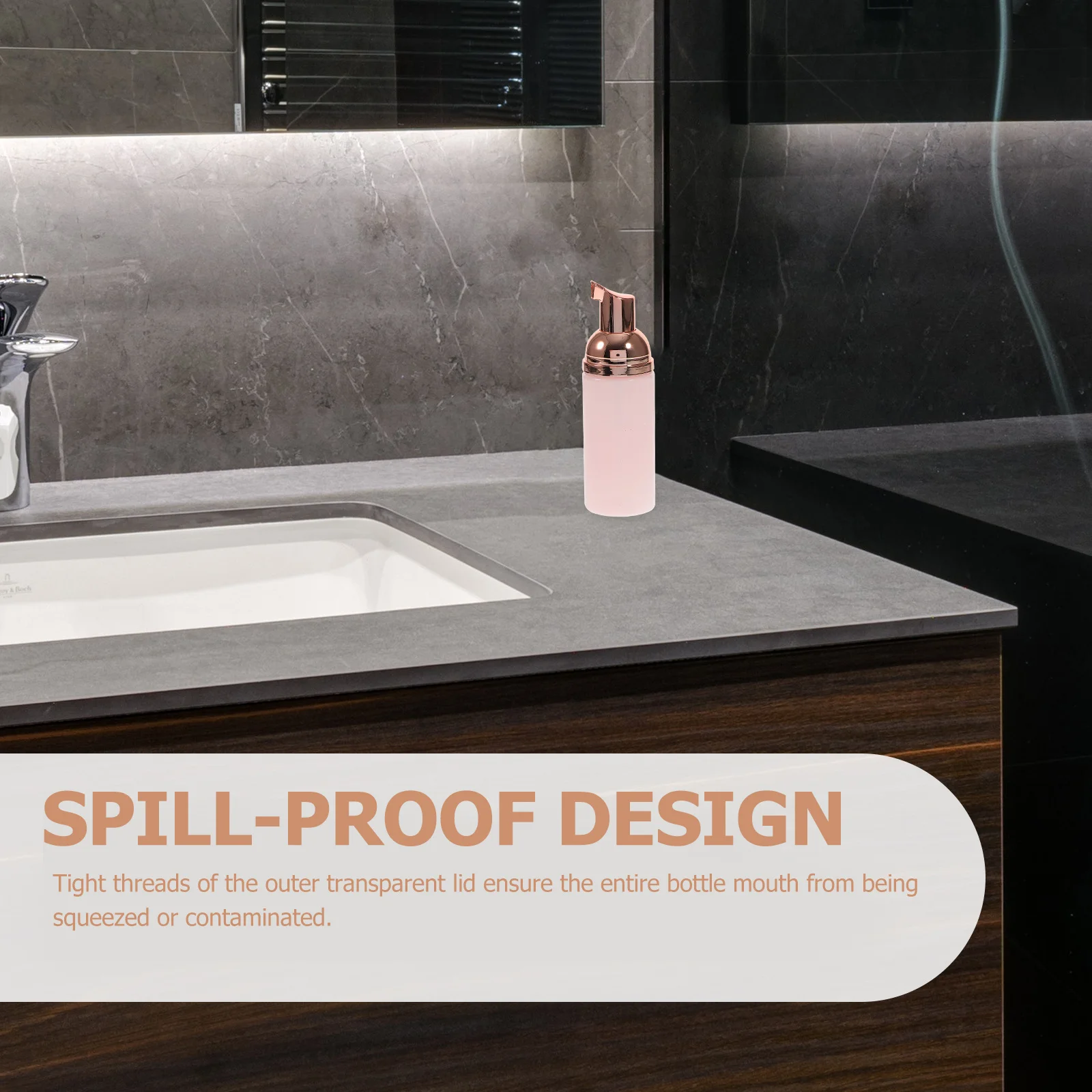 Bouteille à pompe à mousse rechargeable de 50Ml, 3 pièces, anti-déversement, format de voyage pour savon liquide, shampoing, Mini distributeur vide, Portable, sans Bpa