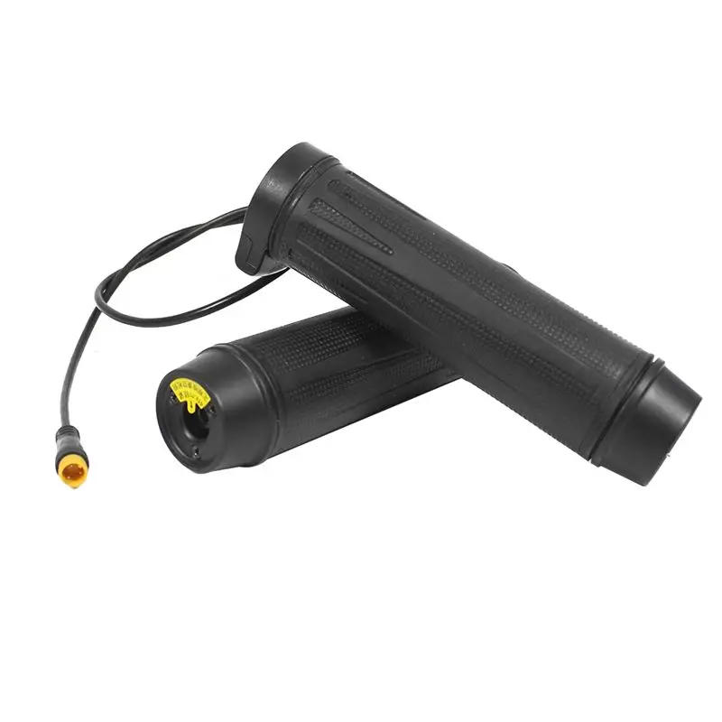 

NEW HOT In Stock-Electric Bike Throttle With Waterproof Wire SM-3A Avoid Gear Shifting Waterproof Black Plastic 1Pair