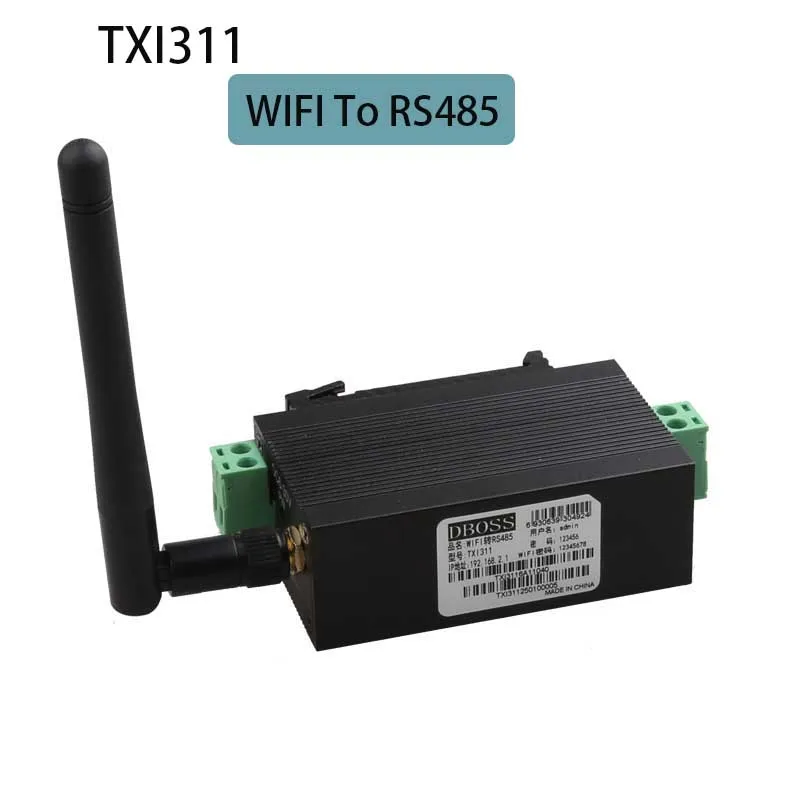 Serveur réseau série Wifi vers RS232 RS485, convertisseur de périphérique série, serveur série WIFI, station d'accueil, adaptateur séparateur