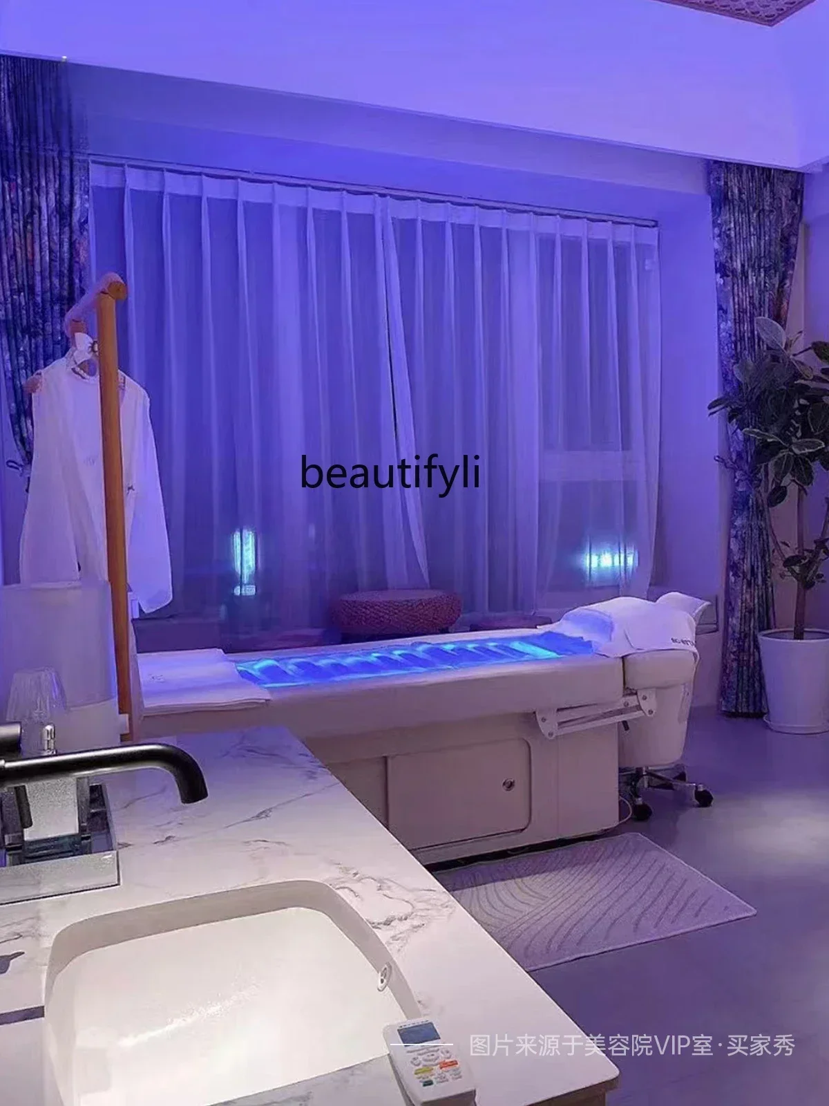 

smt14 ss newBeauty Salon Special Constant Temperature Hydrotherapy Bed Electric Lifting Phototherapy Bed Beauty Body Massage Mas