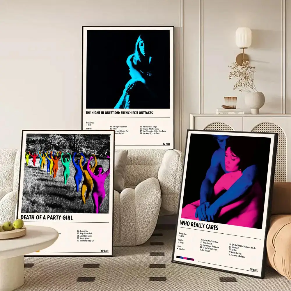 Tv Girl Classic Singer Star Music Album Poster HD Art Sticky Wall Waterproof Home Living Room Bedroom Bar Aesthetic Decoration