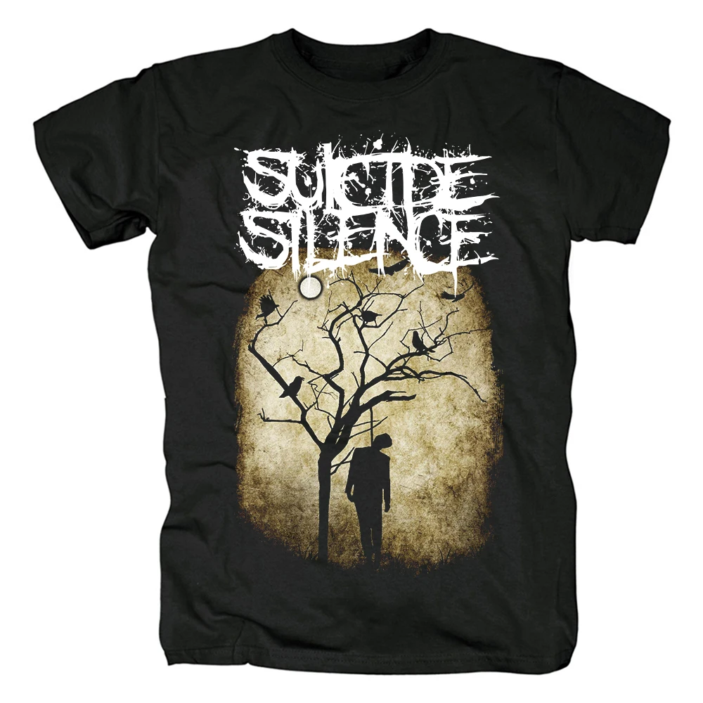 Heavy Metal Suicide Silence T Shirt Mens Fashion Summer Short Sleeve Tee Tops Harajuku Streetwear Hip Hop Tshirt Cotton Clothes