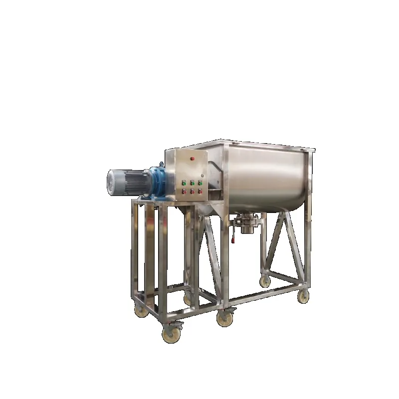 Mezcladora Horizontal de Acero Inoxidable de 1500l, Mezcladora de Cinta, Mezcladora de Polvo Húmedo y Seco, Mezcladoras de Cinta para Granola