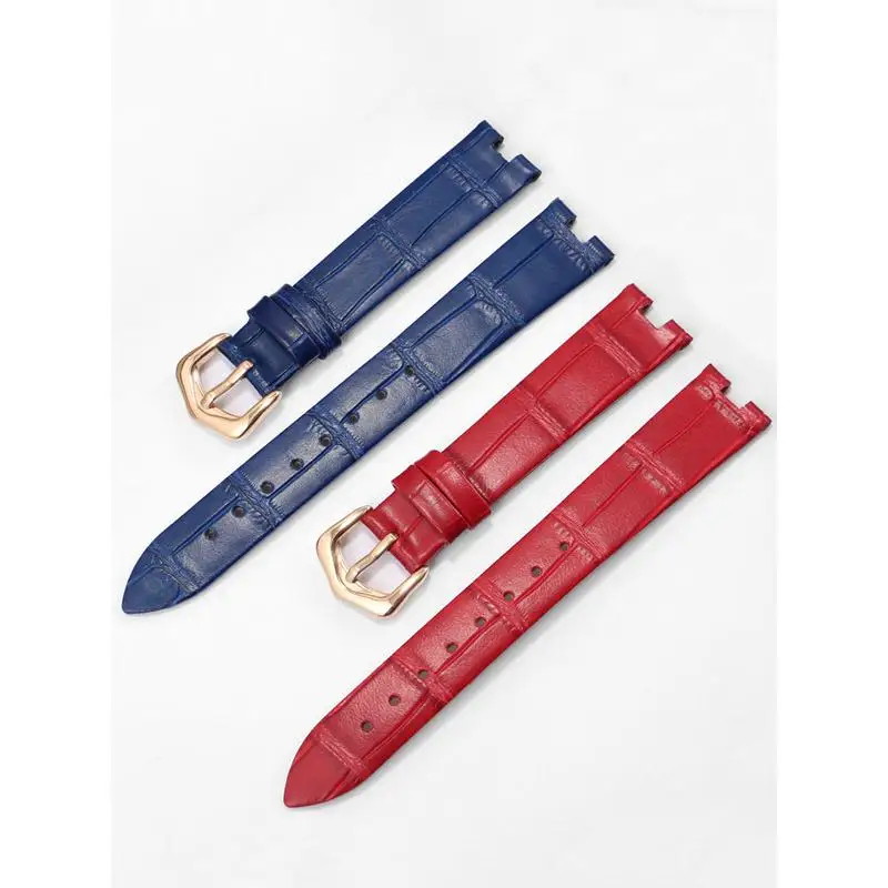 YOPO Dedicated Interface  Women's Watchband  Suitable For W4BL0003 /   W4BL0005 Notch Genuine Leather Watchchain13 16 18mm