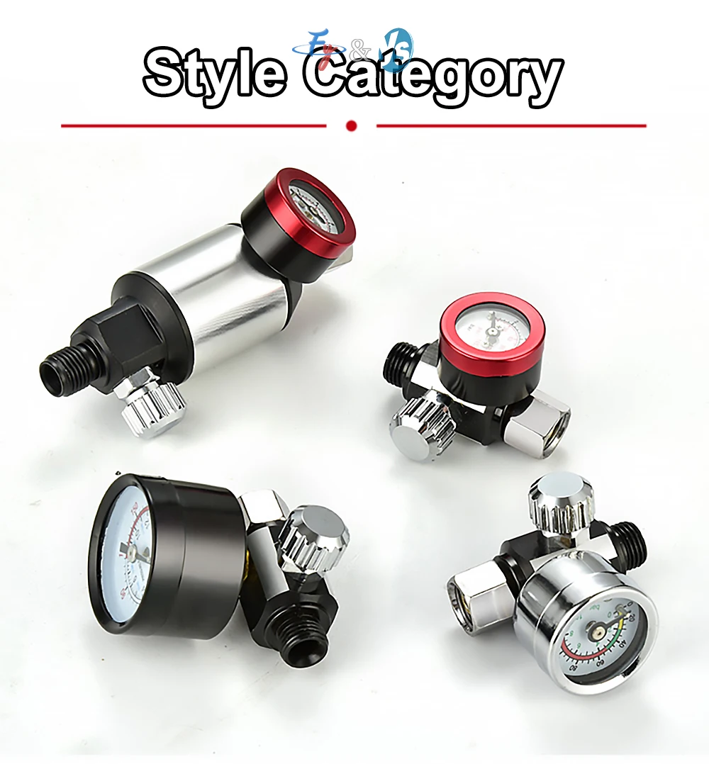 With Pressure Gauge Oil Water Separator Filter Low Pressure Spray Gun Regulator Valve Explosion Proof Air Control Gun Tail Valve
