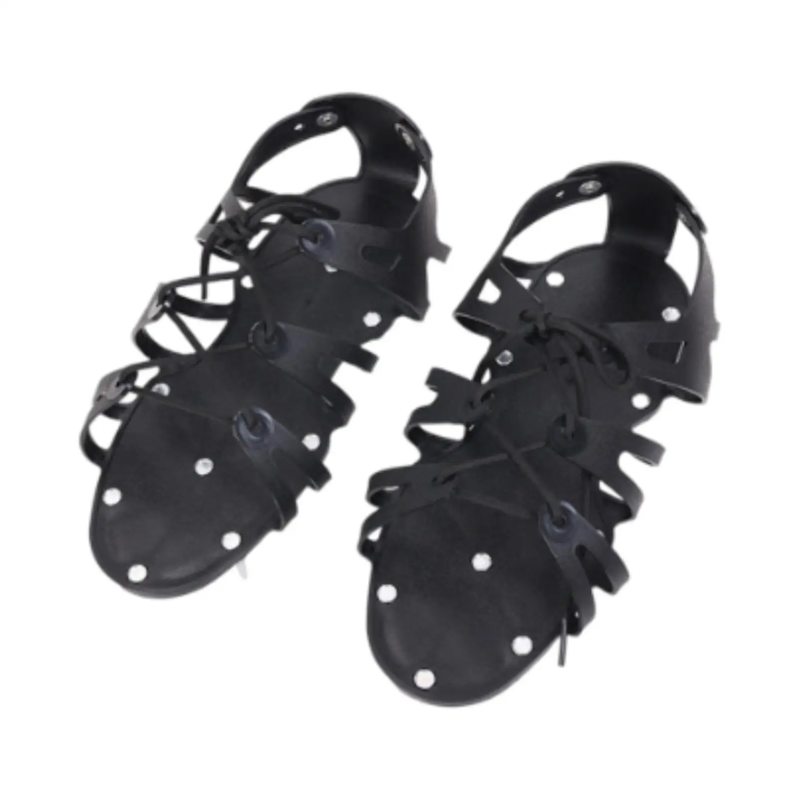 

2 Pieces Sharp Spiked Style Shoes Compact Pre-assembled Aerating Shoes for Epoxy Floor Lawn Yard Topcoats Patio Concrete