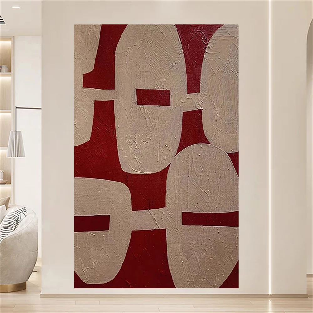 

Abstract Geometry Shape wall art Handpainted Oil Paintings on Canvas Wall Pictures for Living Room Home Decor Fashion artwork