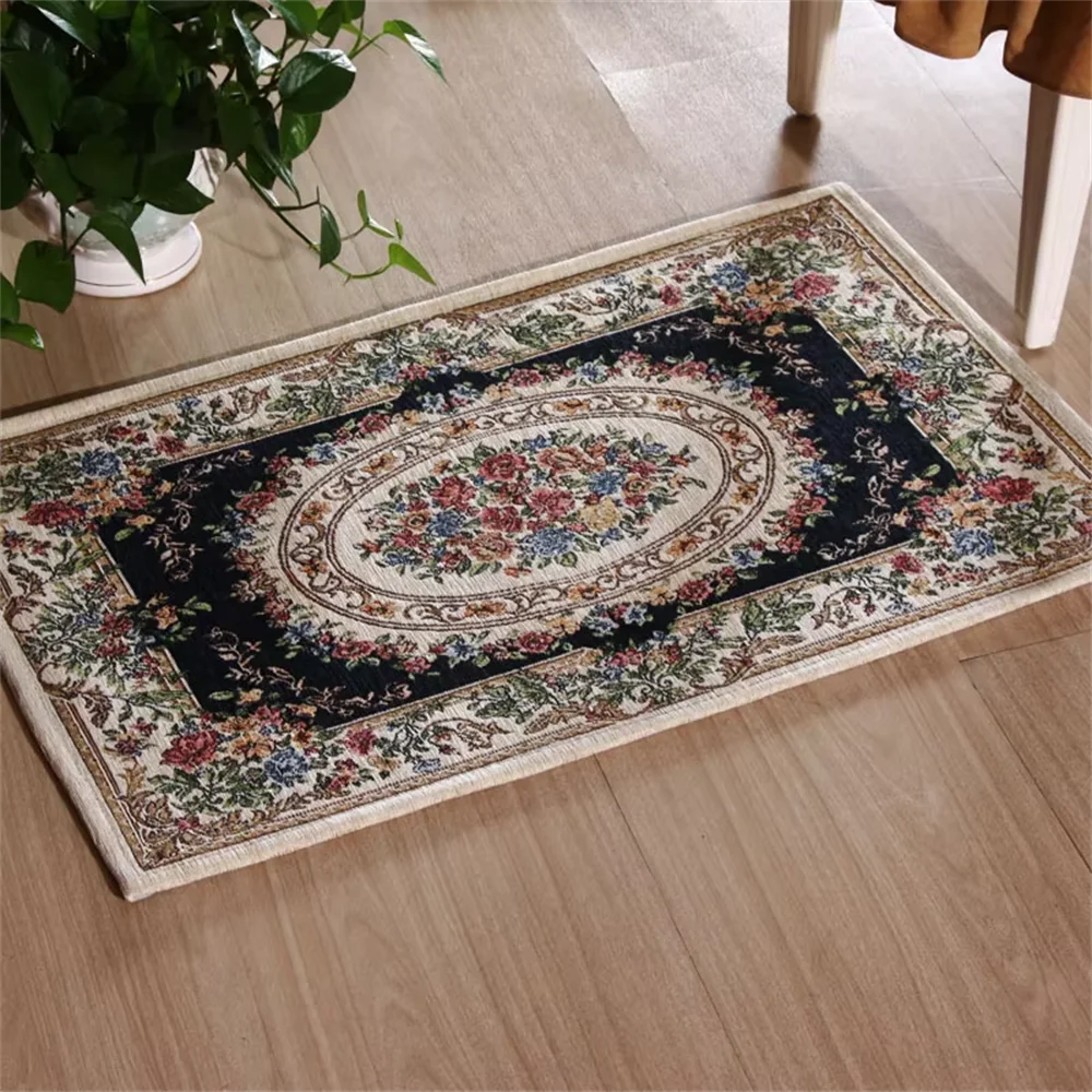 beibehang Idyllic wind jacquard carpet floor mat bathroom bay window cushion living room bedroom sofa cushion door mat