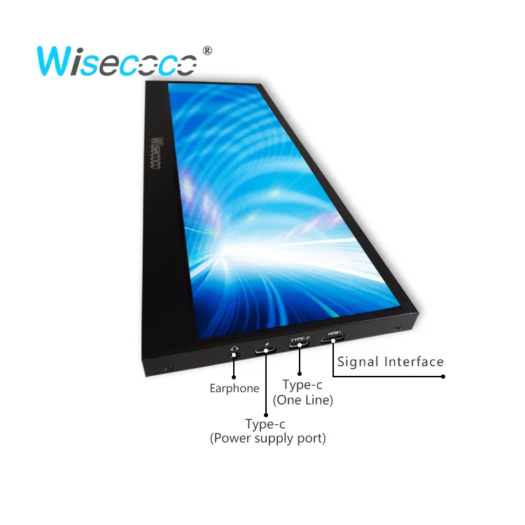 開封済み 新品 wisecoco 14インチ  モニター 4K タッチパネル Amazon.com: wisecoco 14'' 4K UHD IPS 3840x1100 Stretched Bar Touch