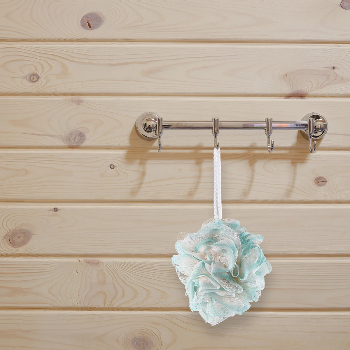 

3Pcs Shower Ball Bath Poufs for Body Skin Cleaner Soft Mesh Scrubber with Rope Bubble Making Net for Women Men