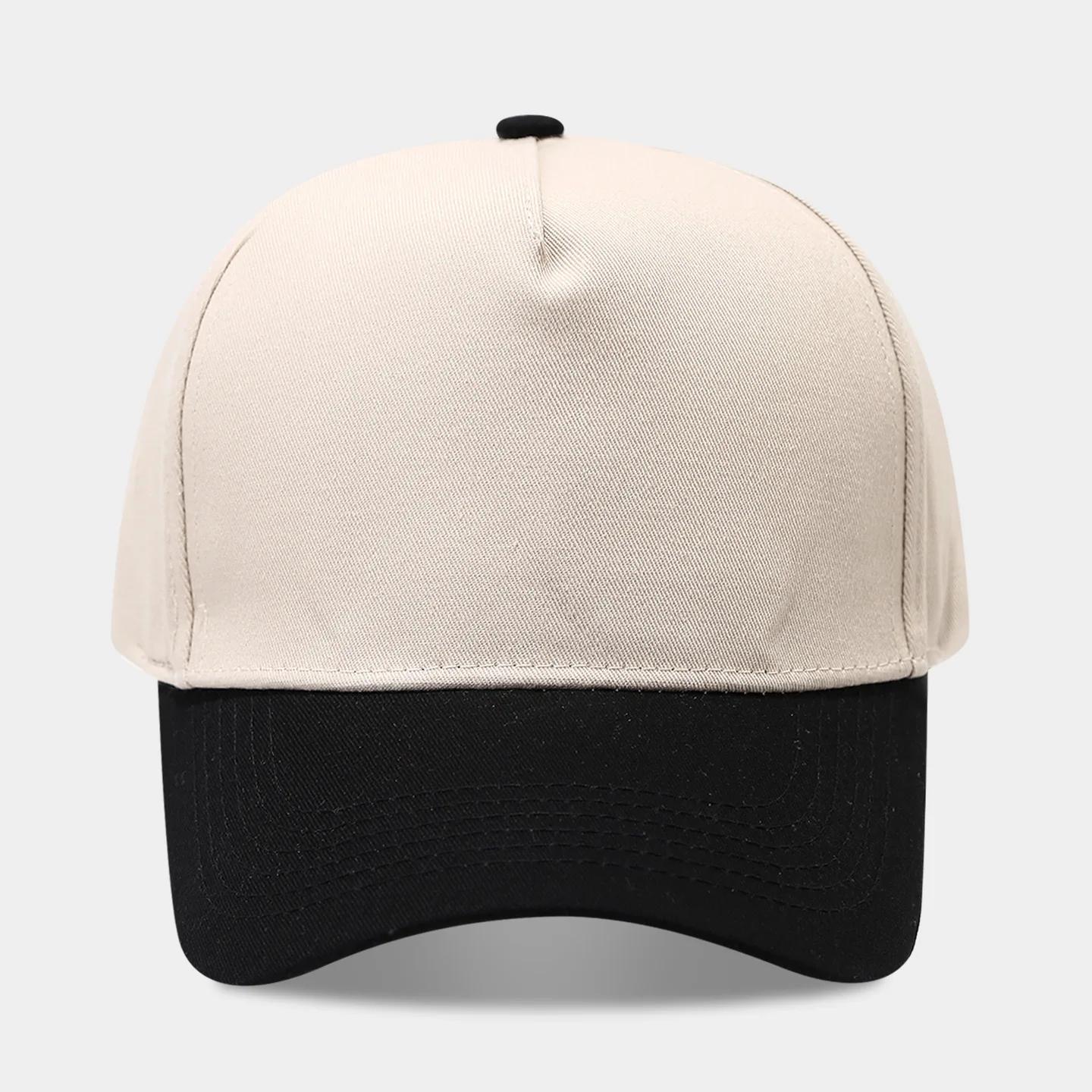 Neue farbblockierte Fünf-Panel-Baseballkappe für Damen, modischer und lässiger Sonnenhut für Herren, LKW-Fahrer-Kappe, trendig und vielseitig – Detail 10