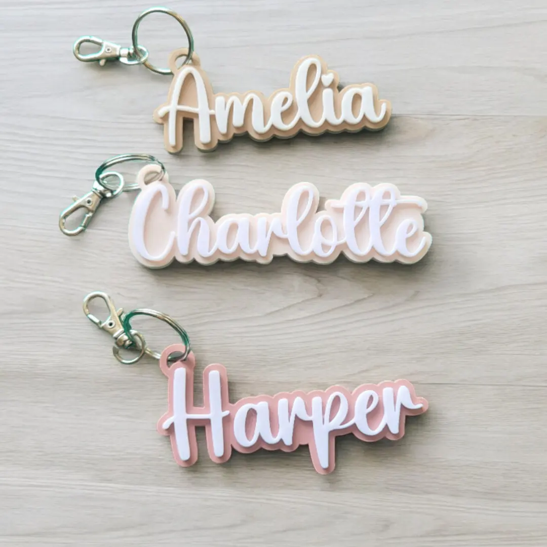 Custom Keychain - 1PC Personalized Name Laser Engraved DIY Accessory for Daily Use, Teens & Thoughtful Gifts image 3