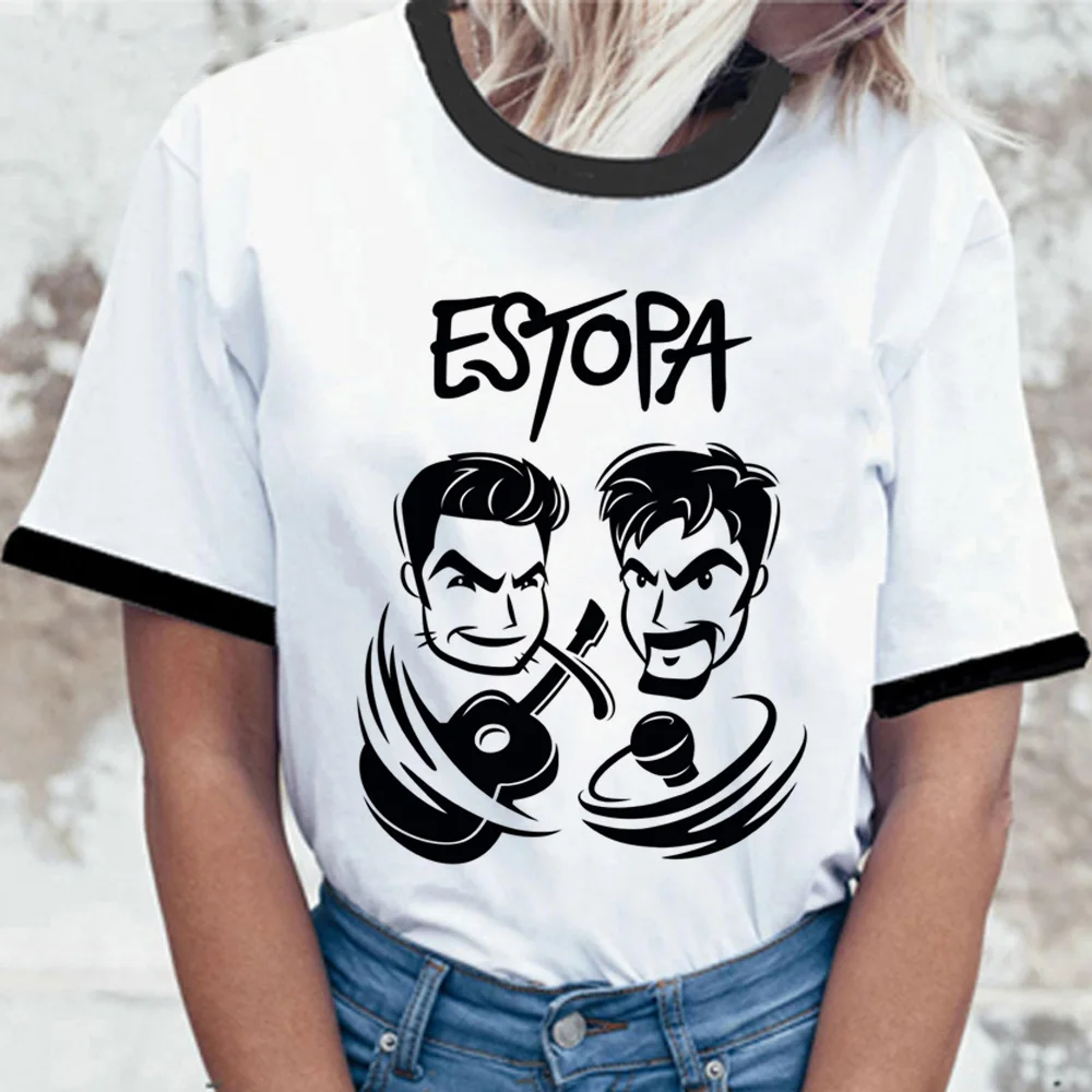 Estopa t shirt women Japanese t-shirts girl streetwear designer clothes