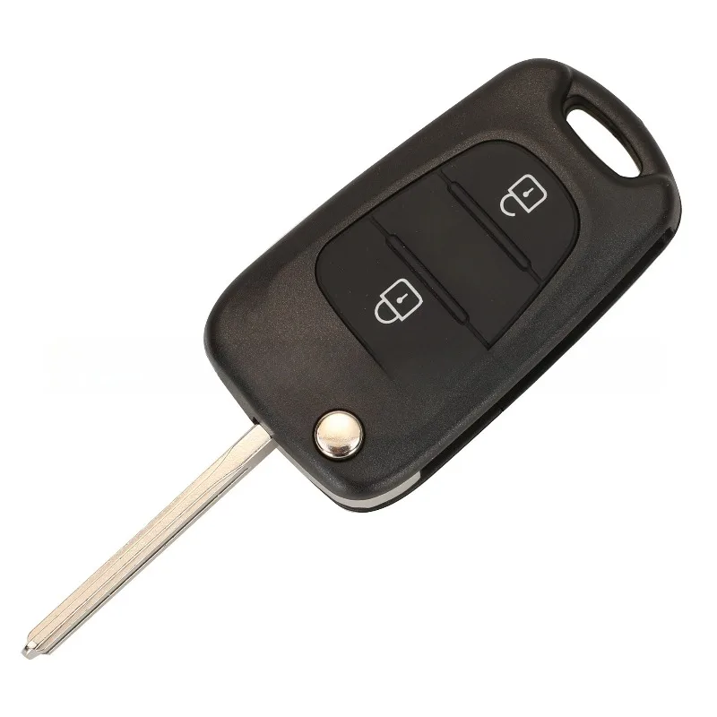 Replacement Remote Car Key Shell 3 BT Flip Folding Key Case For Kia K2 K5 Rio 3 Picanto Ceed Cerato Sportage For Hyundai