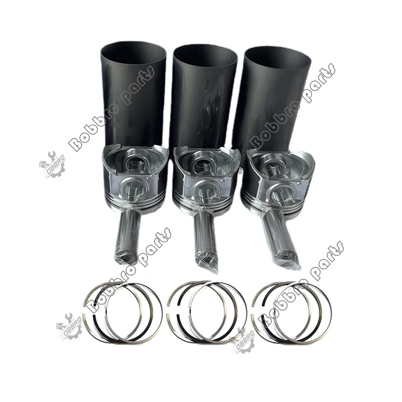 3TNE68 Liner Kit With Piston And Ring For Yanmar Engine Fit Excavator 13SR SK16MSR John Deere Gator HPX Combine GV17 KE14