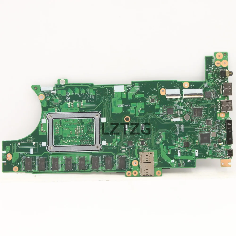 Imagem -02 - Placa-mãe para Lenovo Thinkpad T490s X390 Laptop Mainboard I58365u Uma 16g 01hx934 5b21c98807 100 Testado ok