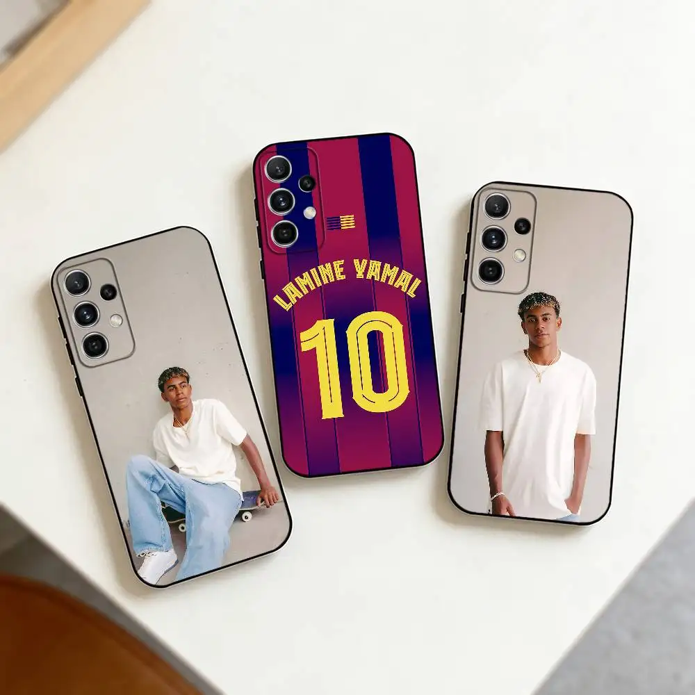 F-Football 19 L-Lamine Yamal   Phone Case For Samsung S25,S24,S21,S22,S23,S30,Ultra,S20,Plus,Fe,Note,10,9,5G Black Cover