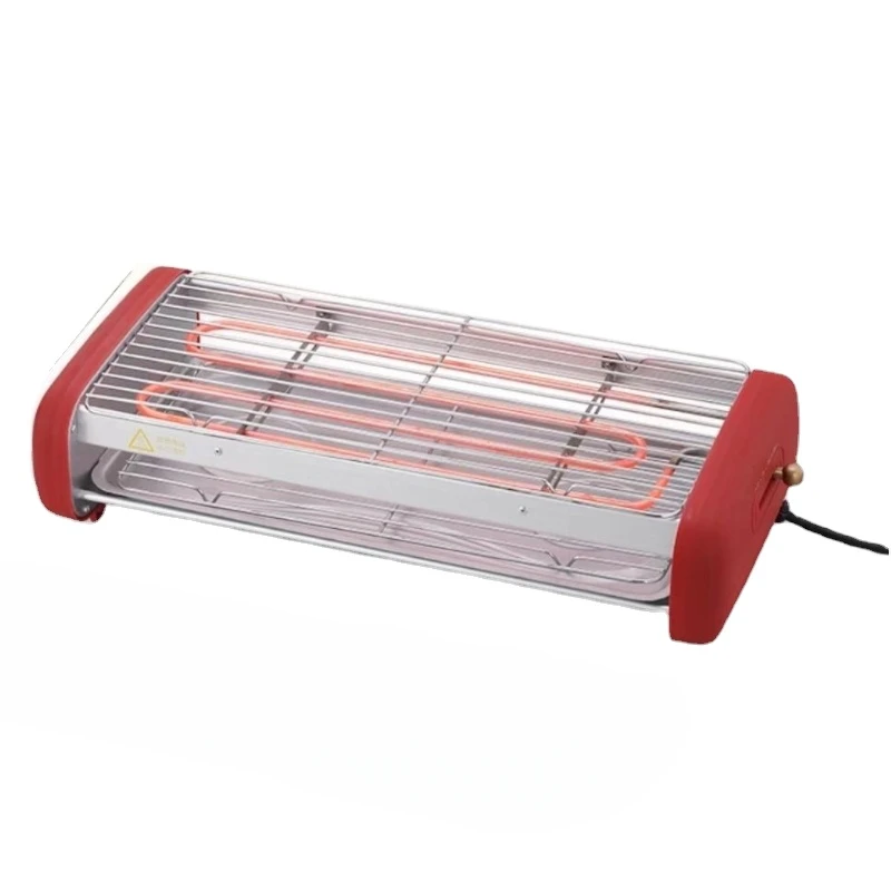 2000W Double Layer Electric BBQ Grill, Multi-function Household Barbecue Sausage Grill Cookware