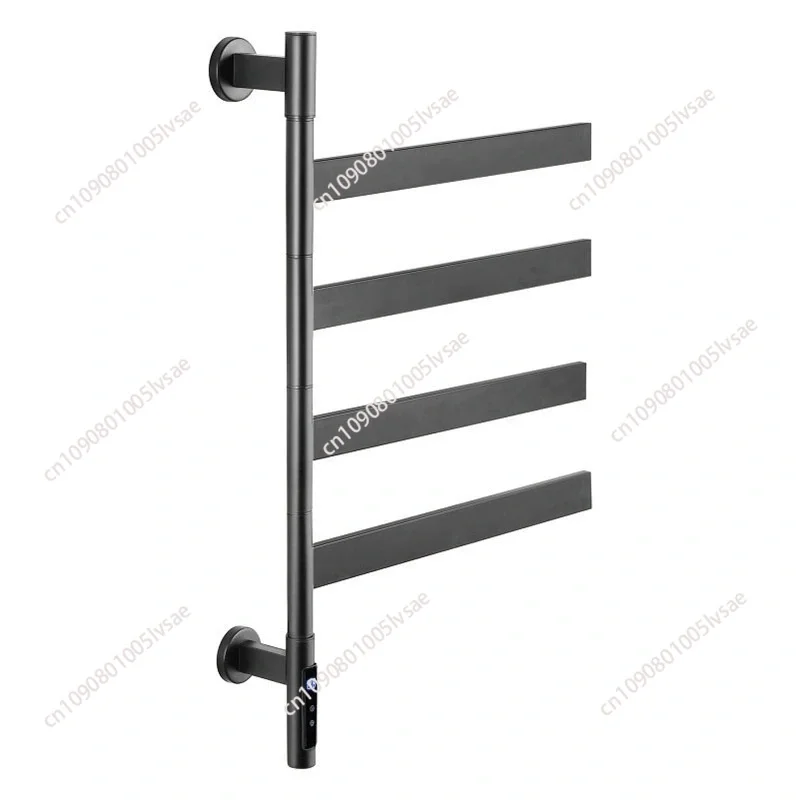 Stainless Steel Smart Touch Heating Rotatable180° Intelligent Electric Temperature Digital Display Towel Dryer Heated Towel Rack