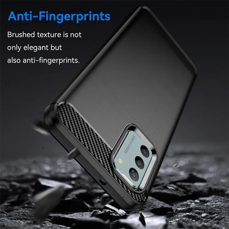 Para Nokia G310 NokiaG310 5G funda de silicona a prueba de golpes parachoques de fibra de carbono TPU contraportada mate funda de teléfono para Nokia G310 5G