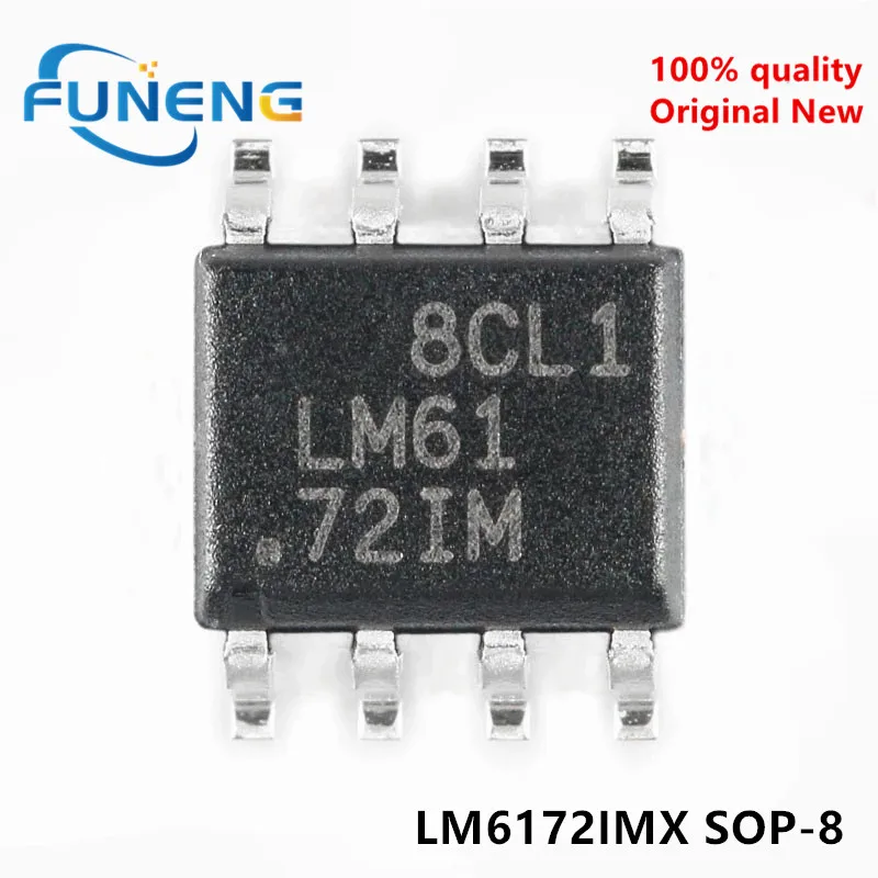 5PCS 100% New LM6172 LM6172IM LM6172IMX sop-8 Chipset