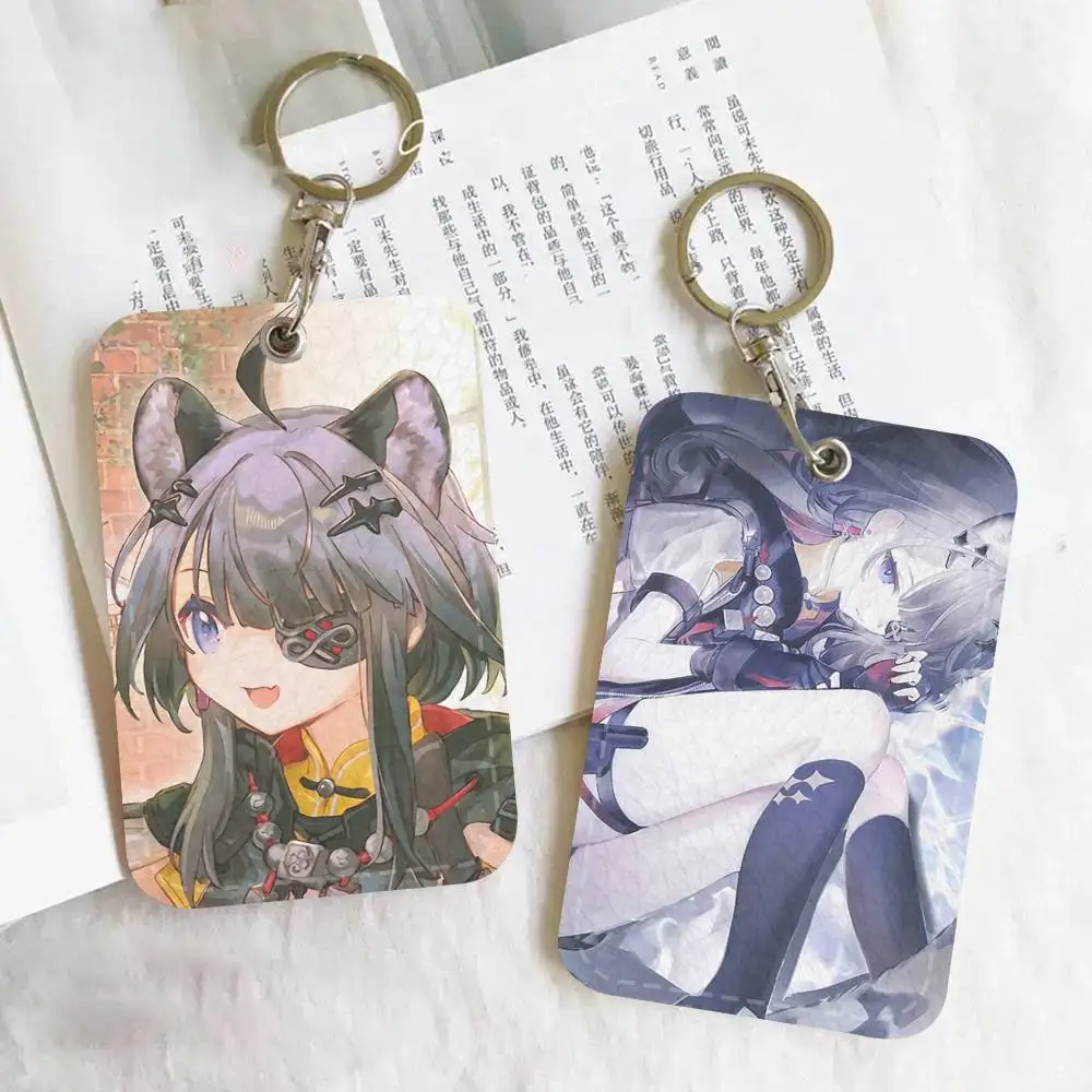 Anime Game Arknights Endfield Tangtang Access Card Case Holder Keychain Key Ring Door Access Tags ID Card Case Keychain